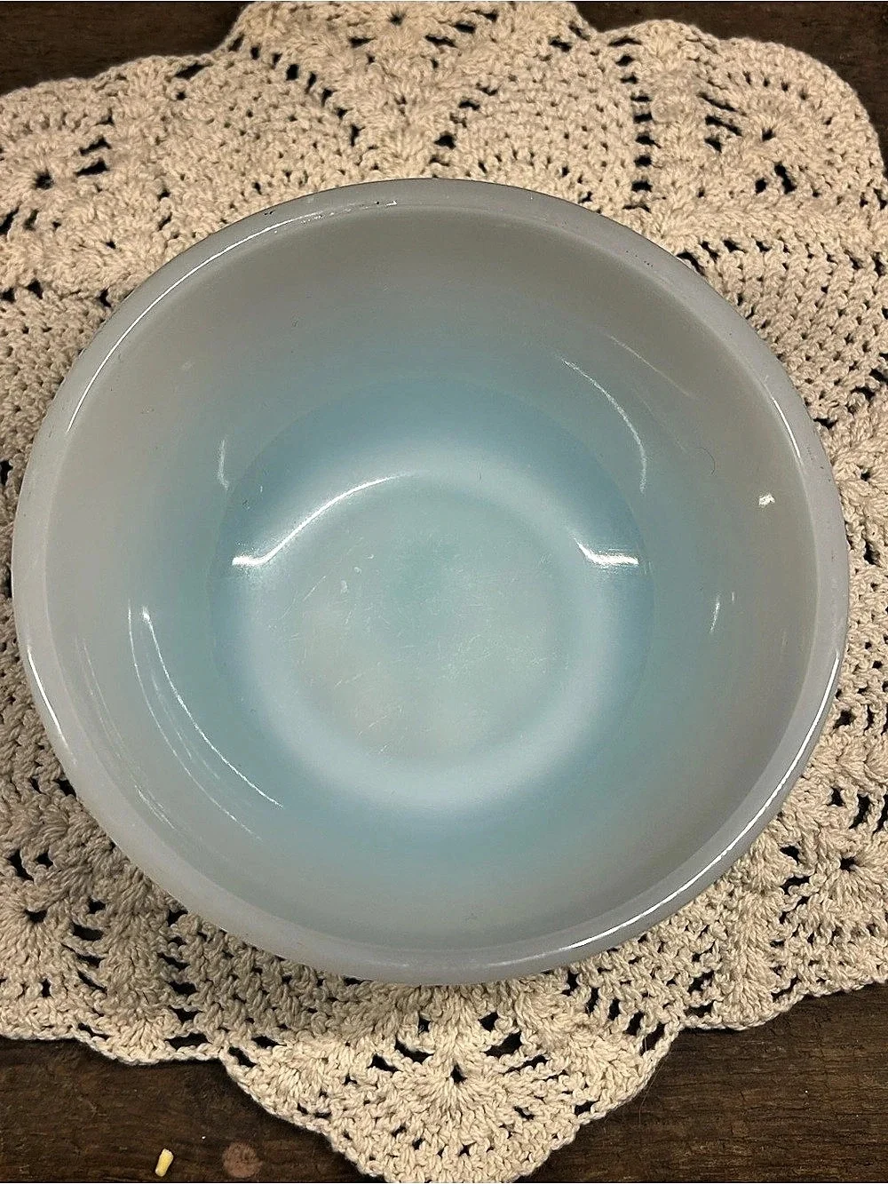 Vintage 1950s Fire-King Turquoise Ombre Bowls - Set of 2